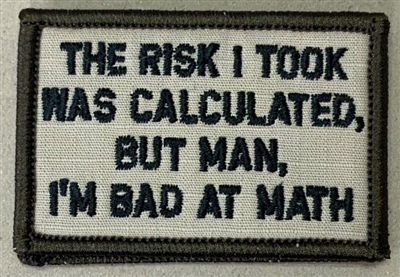 BAD AT MATH PATCH